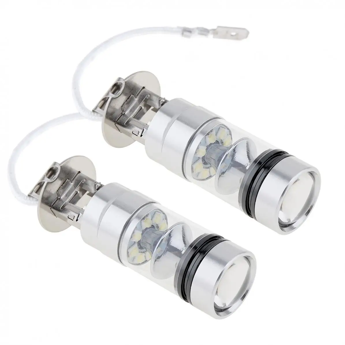 2 шт. 12В H3 100 Вт 2000лм яркая автомобильная светодиодная лампа белая противотуманная