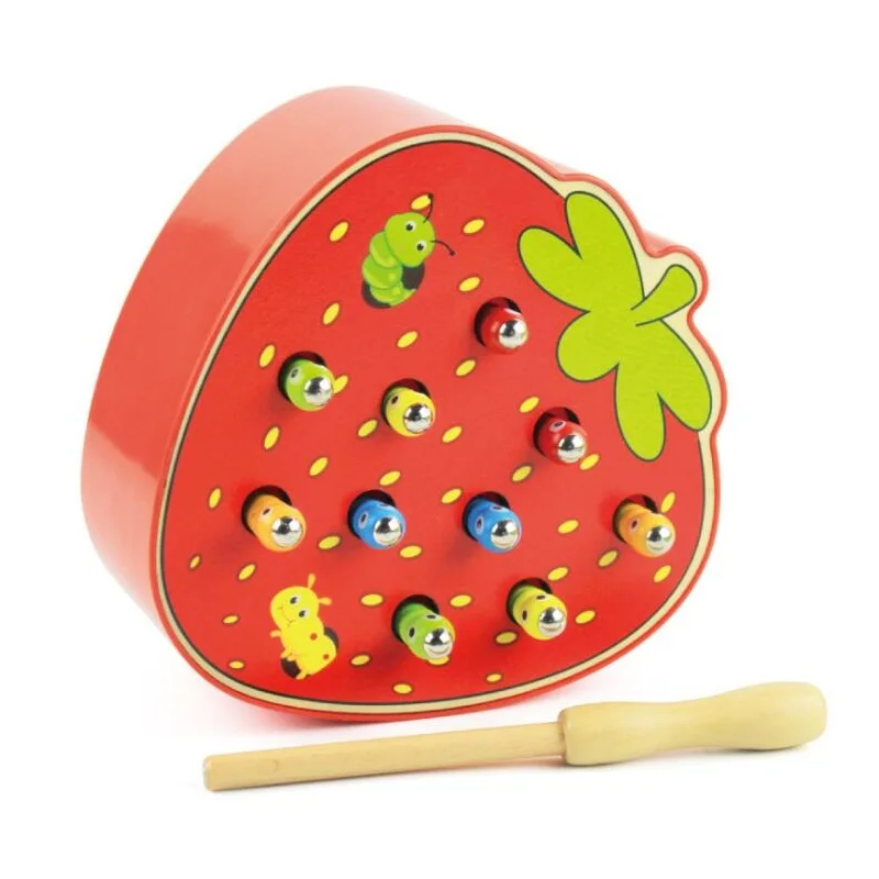 Монтессори милый ловить насекомых познание матч Игра Головоломка Деревянные