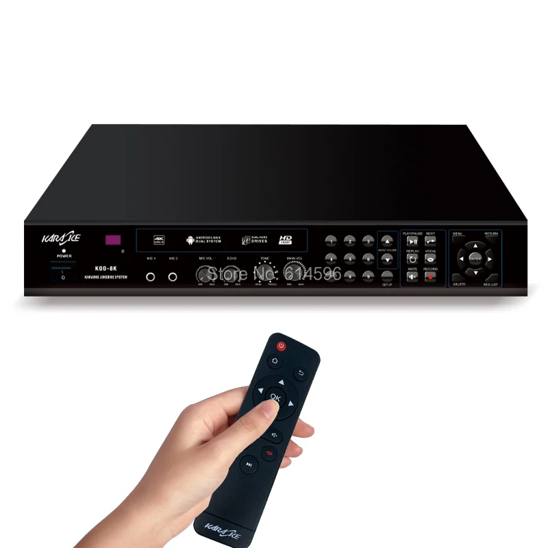 Система караоке-плеера KTV 6 ТБ HD + беспроводной сенсорный экран 19 5 дюйма с песнями