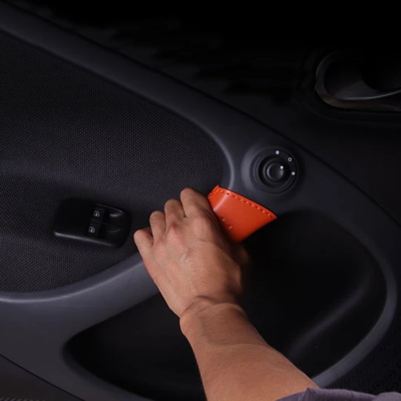 Автомобильная накладка на внутреннюю дверную ручку для Mercedes new Smart Fortwo 453 из
