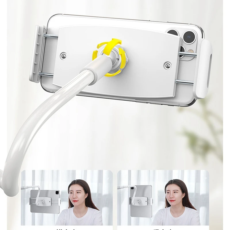 

New Deskside Bedside Lazy Phone & Tablet Holder Foldable Rotatable Long Arm Bracket 360 Degree Adjustable Stand Holder