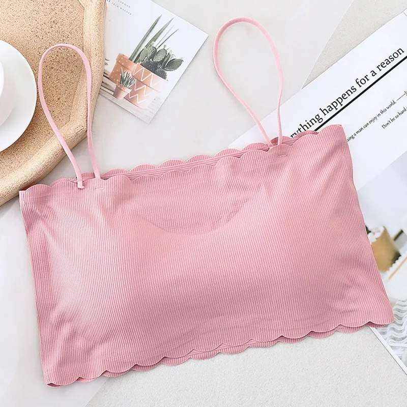 

Women's Bra Female Tube Top Bra Women's Suspender Underwear Beautiful Tank Top Seamless Soft Bras Sport Lace Crop Tops