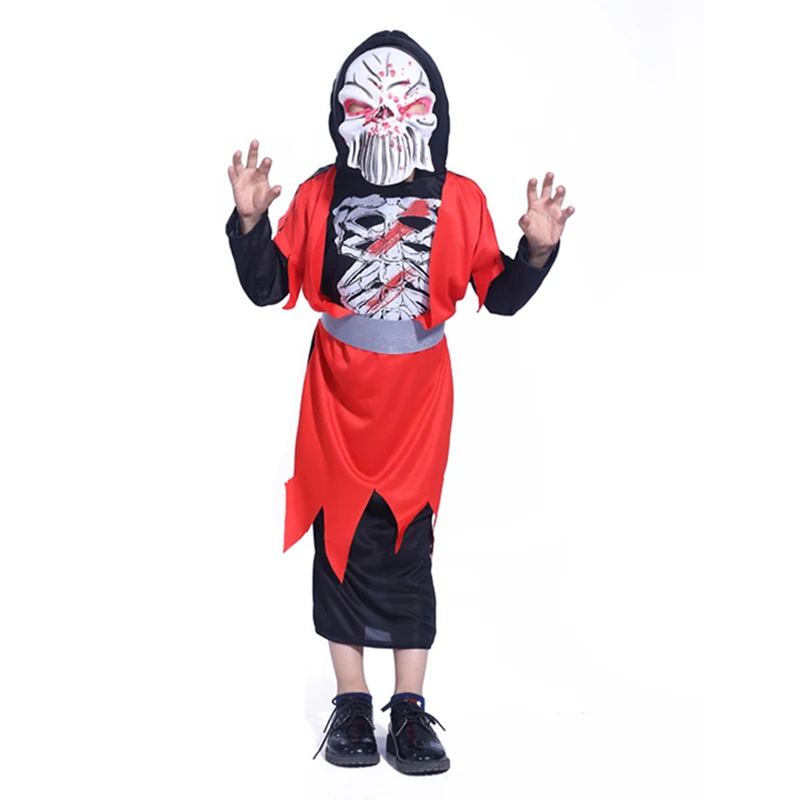 Death Onesies 3 Костюмы на хеллоуин для детей, костюм для мальчиков и девочек с изображением зомби, костюм монстра - Цвет: Death Onesies 3