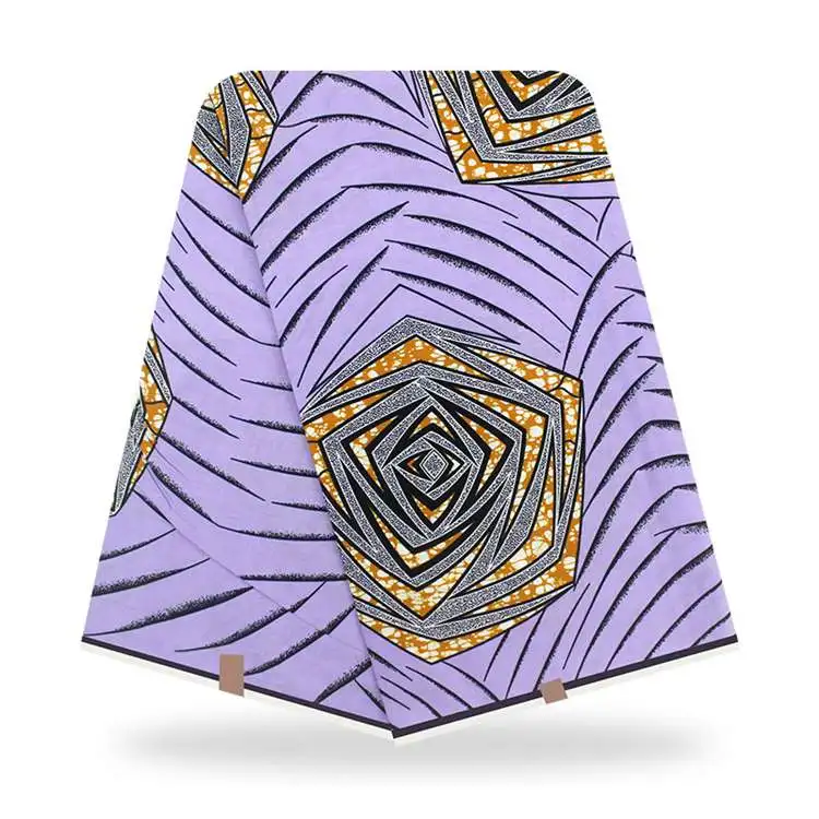 

Latest Ankara African 100% Cotton Wax Prints Fabric New Design Real Superior Quality Soft Wax 6 Yards for Party Dress TN200722