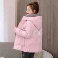 winter women parkas jacket thicken short coats casual hooded coat female outwear slim cotton padded good quality