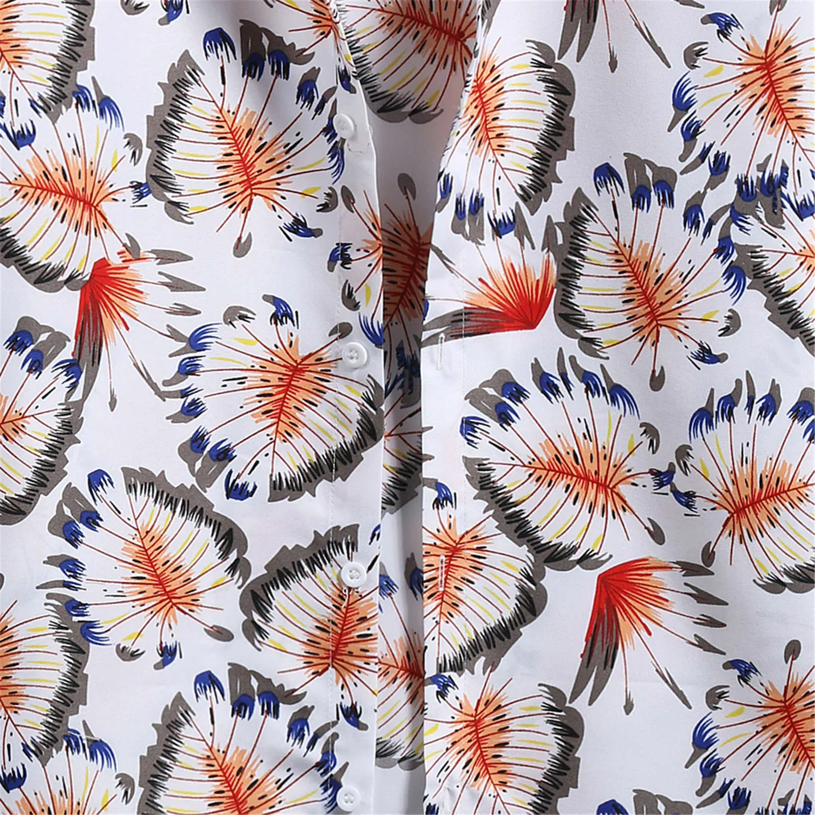 

Summer 2021 Fashion Printing Men's Basic Shirts Hawaiian Beach Short Sleeve Camisas Streetwear Breathable Men Casual Shirt Lapel