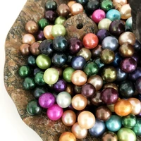 natural pearl loose beads muilt color round pearl beads for jewelry making diy gemstone loose pearl 6 7mm