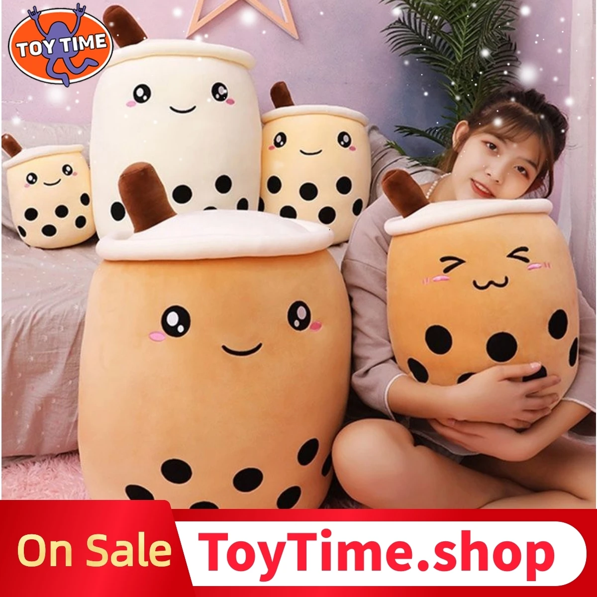 

ToyTime Bubble Tea Cup Plush Toy Pillow Stuffed Food Milk Tea Soft Doll Milk Tea Cup Pillow Cushion Kids Toys Birthday Gift