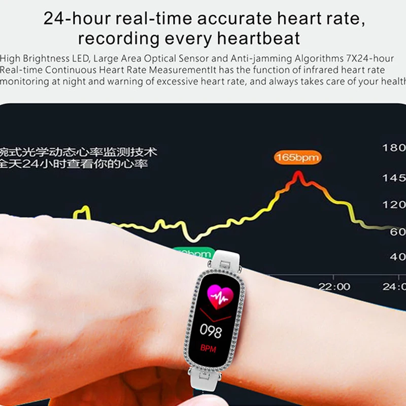 

Blood Pressure Watch Women Smart Band 2019 bracelet female Heart Rate 24h Monitor Pedometer sleep tracker FOR Android IOS pk y10
