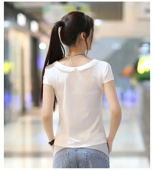 

Tops T Shirt Women Short Gold Sleeve Tshirt Women Lady