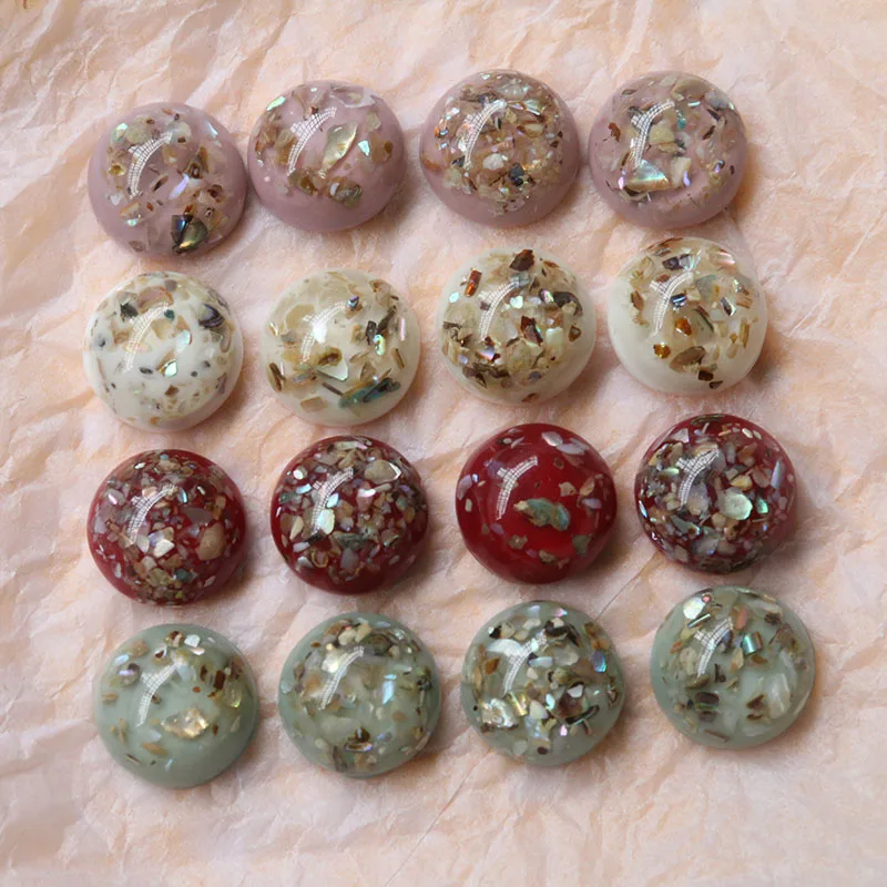 Блестящие половинные патчи-таблетки аксессуары для ювелирных изделий смола