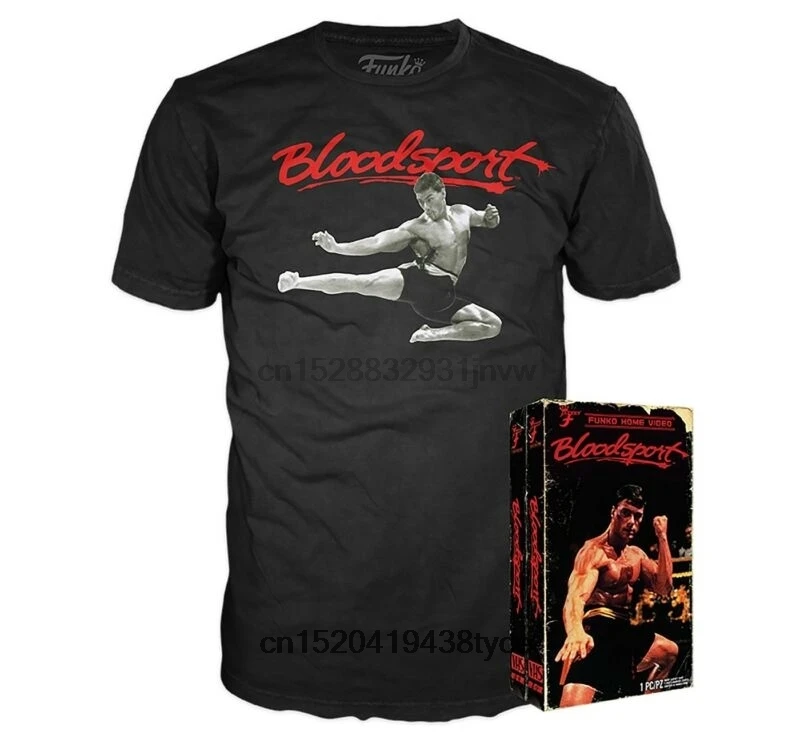

Men t shirt Funko VHS Packaged T-Shirt Bloodsport - Black Size L Jean-Claude Van Damme 7111493250551 women tshirt