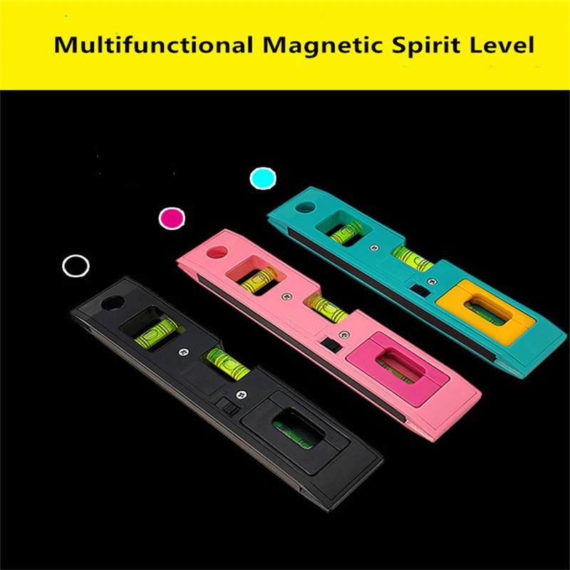 

Magnetic Torpedo Level Ruler Mini Portable Spirit Level Magnetic Mini Balance Ruler Engineering Hanging Ruler Measuring Tool