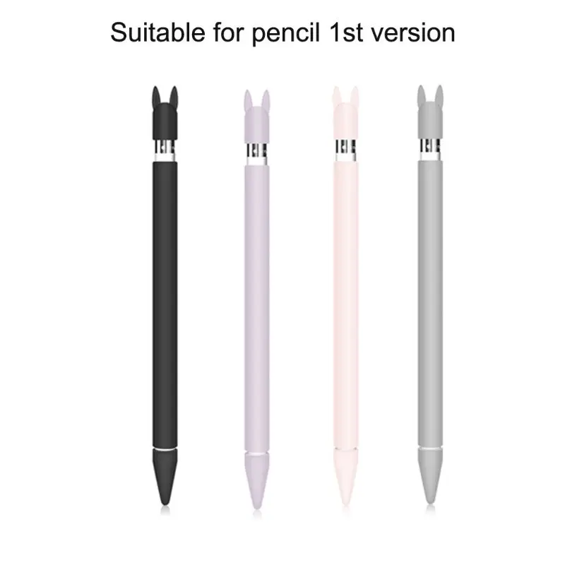 Мягкий силиконовый защитный чехол с милыми кроличьими ушками и защитой от