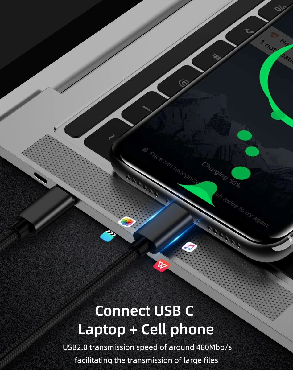 Кабель 3 А типа C для быстрой зарядки и передачи данных, кабель для MacBook Pro iPad Pro samsung S9 S8 для мужчин и женщин PD, кабель USB C для быстрой зарядки