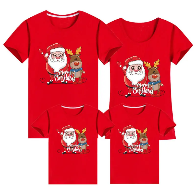 

Father Christmas Matching Family Outfits Mommy Daddy And Me Clothes T-shirt Mother And Daughter Family Matching Clothes
