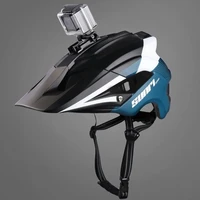 mtb helmet road bike downhill helmet with led lights gopro camera holder cycling helmet outdoor sport riding bicycle helmet 2022