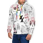 Пулемет Келли Толстовка пулемет Келли толстовки с изображением татуировок популярный Свободный пуловер с капюшоном зимние длинные толстовки