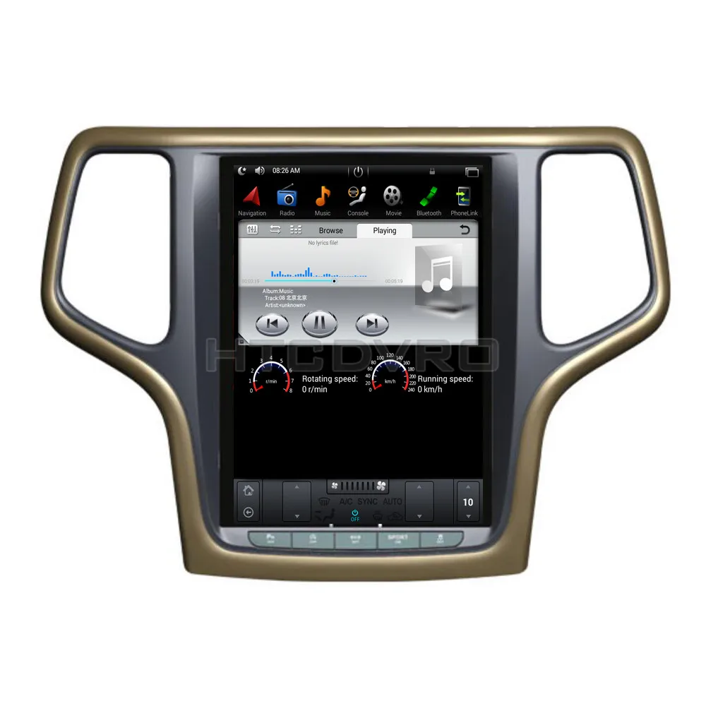 YMODVHT 10 4 дюйма Telsa стиль вертикальный экран четырехъядерный Android 7 1 2 Гб RAM