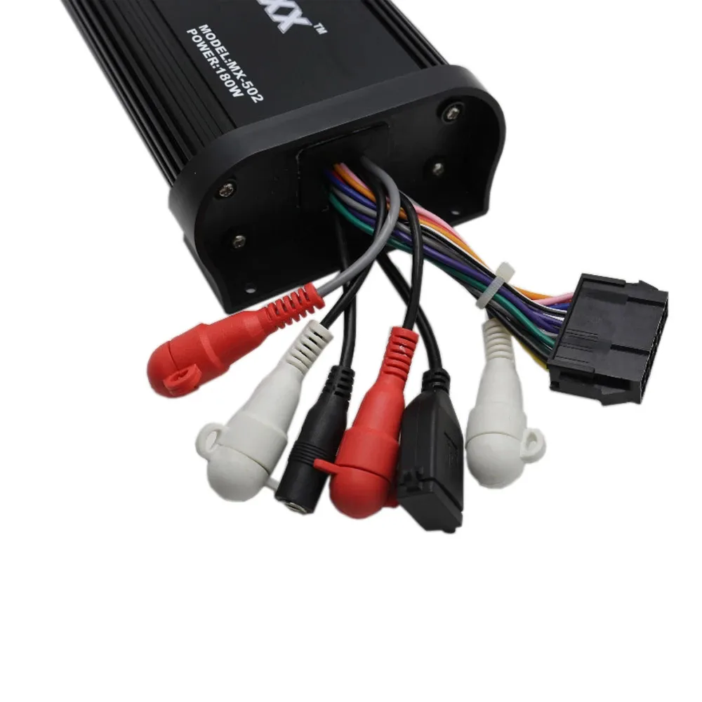 180 Вт 4 канала Bluetooth морской мотоцикл усилитель Лодка аудио стерео для ATV UTV + 2 пары