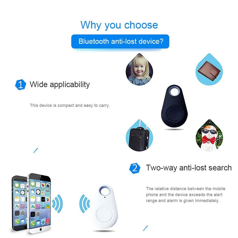 Мини Bluetooth 4 0 трекер GPS анти потеря карманный размер умный Детская сумка поисковик