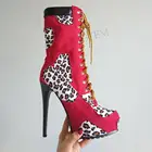 Сапоги женские до середины икры, на платформе, на тонком высоком каблуке, большой размер 38, 39, 52