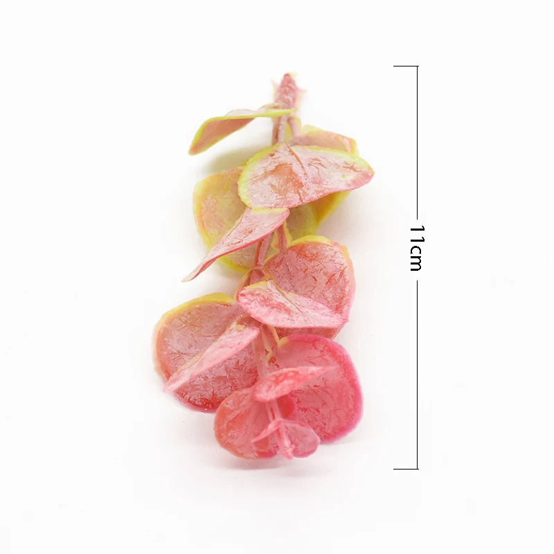 

20 Pieces 11 cm Artificial Eucalyptus Leaves Home Decoration Accessories Wedding Indoor Furnishings Candy Box Artificial Plants