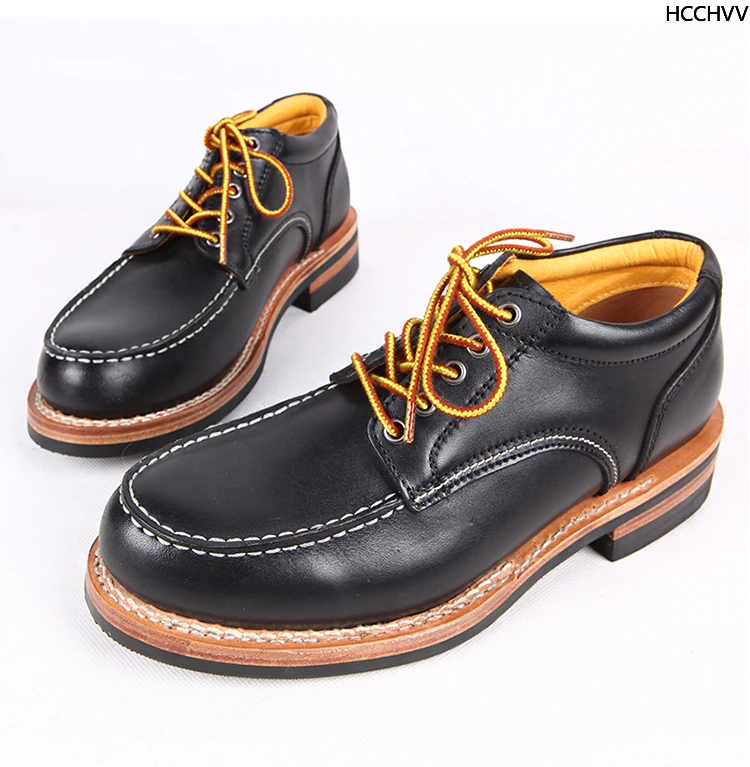 

Мужские высококачественные винтажные ботильоны Goodyear из натуральной кожи, ботинки из натуральной кожи в стиле панк для верховой езды, красн...