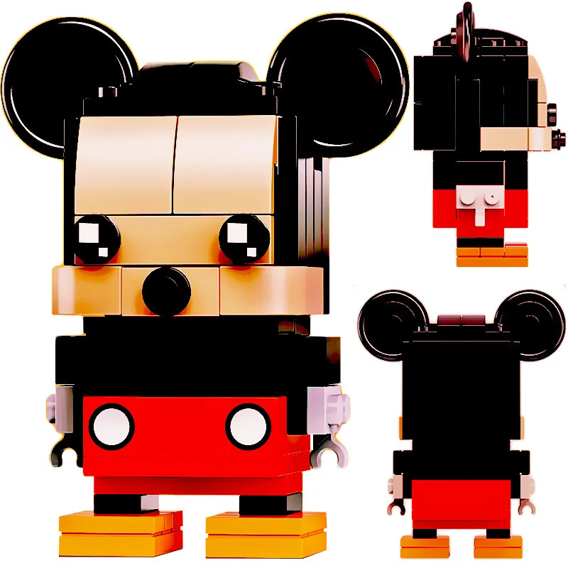 Мини-фигурки Микки и Минни Disney модель классического кирпича сделай сам игрушки