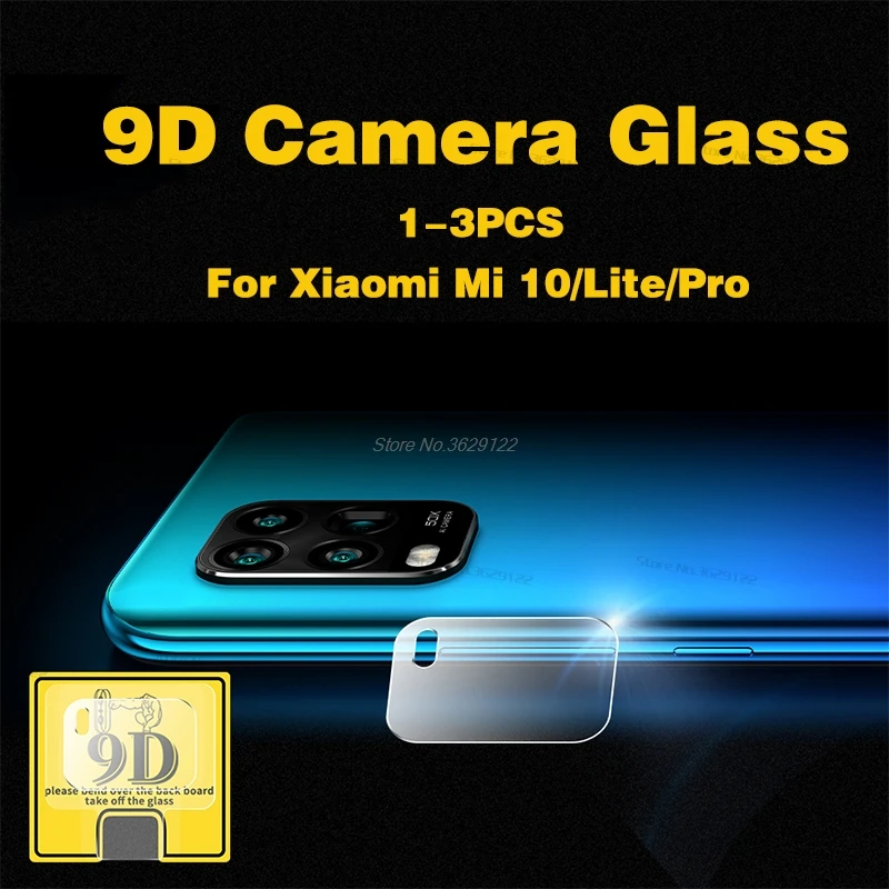 3 шт. 9D Защитное стекло для объектива Xiaomi Mi 10 Lite Pro пленка экрана камеры Xiomi Mi10 lite