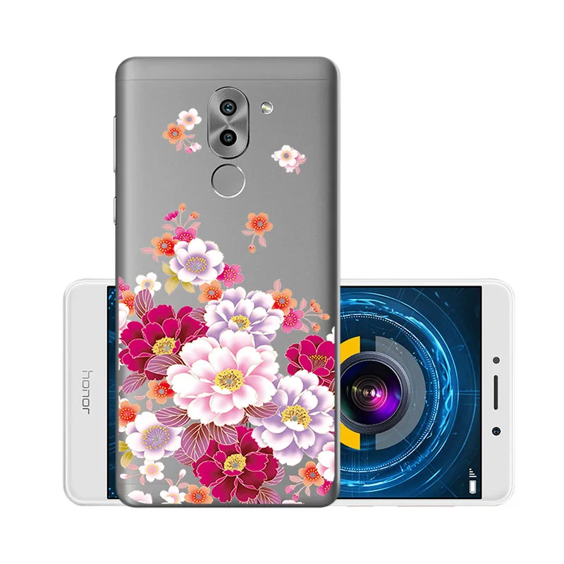 W003 Мягкий чехол из ТПУ, чехлы для huawei Honor 6X, силиконовый прозрачный чехол для huawei GR5, BLL-L21 BLN-AL10 Honor6X mate 9 Lite - Цвет: W003