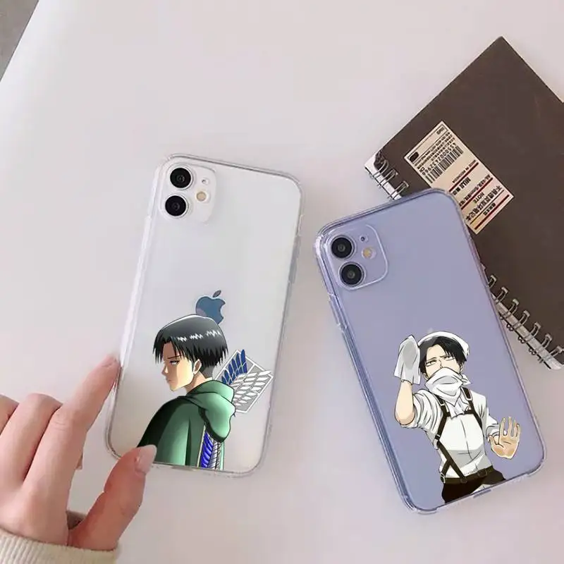 

attack on titan Phone Case Clear Transparent for iPhone 11 12 13 mini pro XS MAX 8 7 6 6S Plus X 5S SE XR 2020