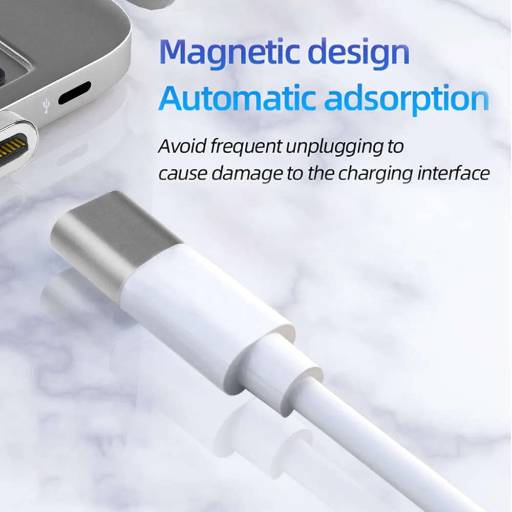 Upmely Магнитный 24-контактный разъем типа C для Thunderbolt 3 PD 100 Вт 40Gbp/s конвертер USB