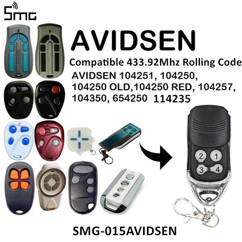 AVIDSEN 104251 104250 старое 104257 114253 дистанционное управление воротами 100400 104505 100500 400600