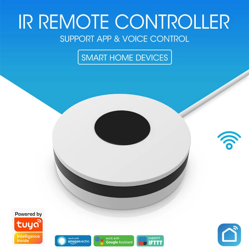 

Tuya Smart WiFi+433+Bluetooth IR Remote Control Hub For Alexa Google home Air Conditioner Infrared Universal Remote Controller
