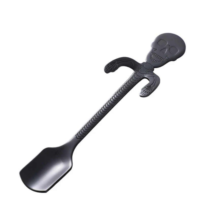Смешивание из нержавеющей стали перемешивание ложка креативный череп скуплонг