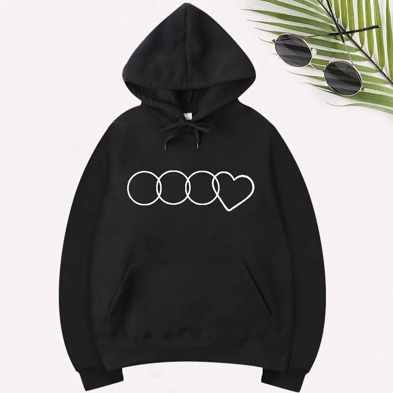 

Женские толстовки, повседневный Свободный свитшот с принтом и кулиской, Женский пуловер с длинным рукавом и капюшоном, осень 2020