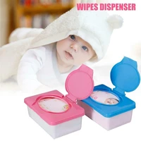blue wet tissue papercontainer baby wipes napkin boxes holder container storage vacuum organizer saver space d8p1