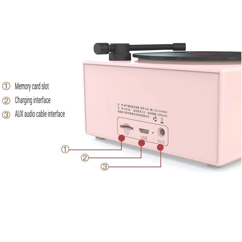 Лидер продаж 3 в 1 граммофоновые проигрыватели портативная беспроводная Bluetooth