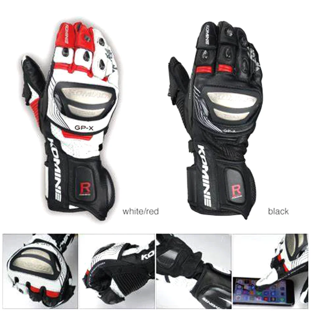 Новые мужские мотоциклетные перчатки кожаные защитные из титанового сплава Komine