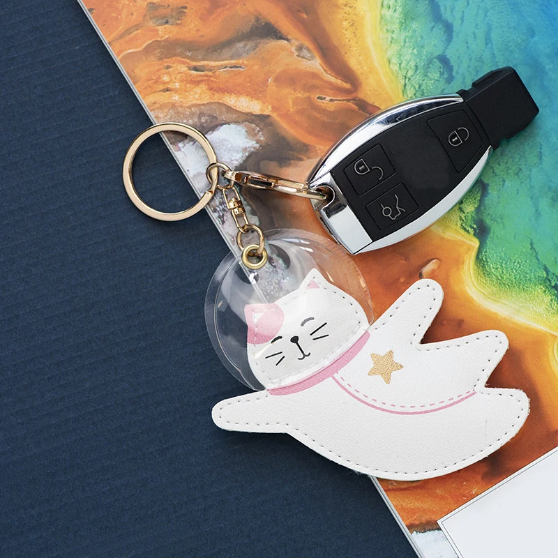 1 шт. модный креативный милый кожаный брелок для ключей свинья животное астронавт