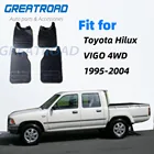 Брызговики для Toyota Hilux VIGO 4WD1995-2004 с подножками, брызговики от грязи, брызговики, передние и задние щитки