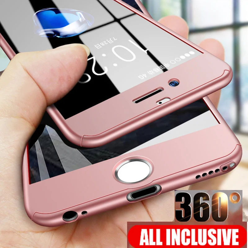 Чехол для телефона с полным покрытием на 360 градусов iPhone 11 PRO MAX 7 7Plus 8 8Plus 6 6S 5 5S SE X XS