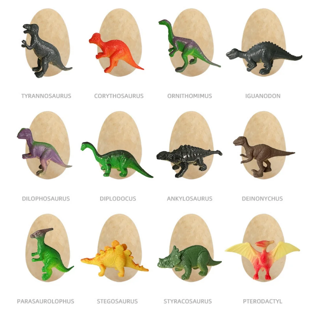 12Pcs Kids Dinosaur Egg Dig Excavation Kit Archaeology Educational Puzzle Toy | Игрушки и хобби