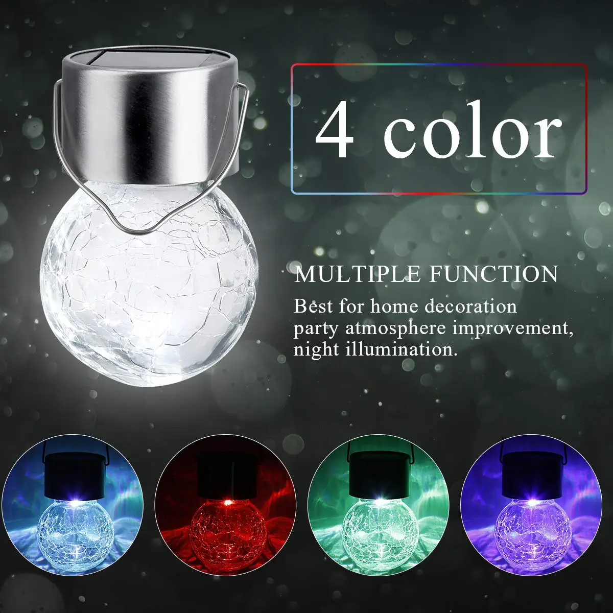 Светодиодные подвесные фонарики на солнечной батарее водонепроницаемые ажурные