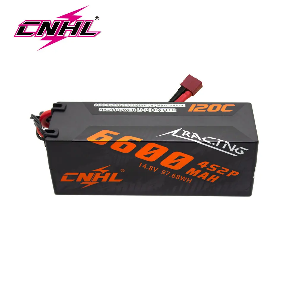 Фото CNHL Lipo 4S 14 8 V аккумулятор 6600 мАч 120C серии Racing HardCase с T-Deans разъемом для CNHL Lipo 4S 14 8 V аккумулятор 6600 мАч 120C серии Racing HardCase с T-Deans разъемом для
