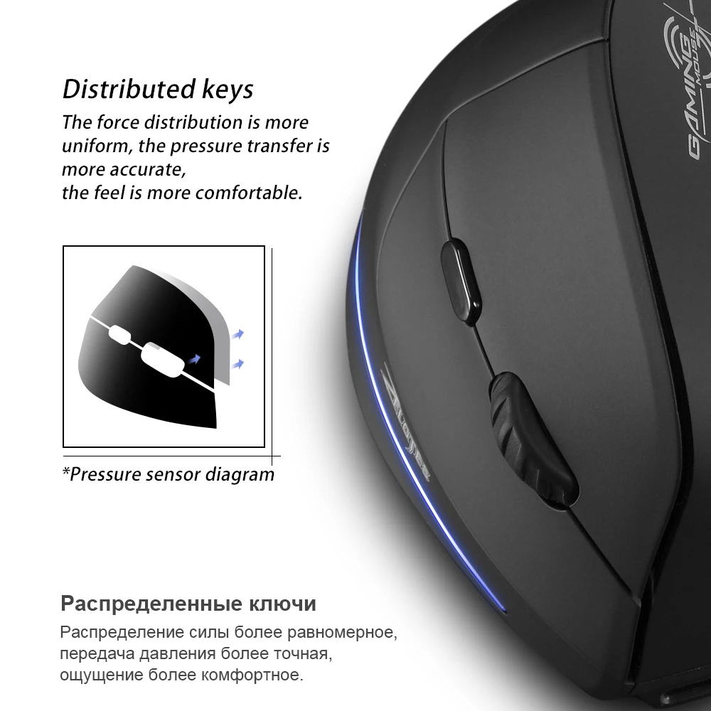 Беспроводная Вертикальная мышь эргономичная оптическая мышь 2400 dpi 6 кнопок эргономичная мышь для Windows MAC OS для компьютера и ноутбука