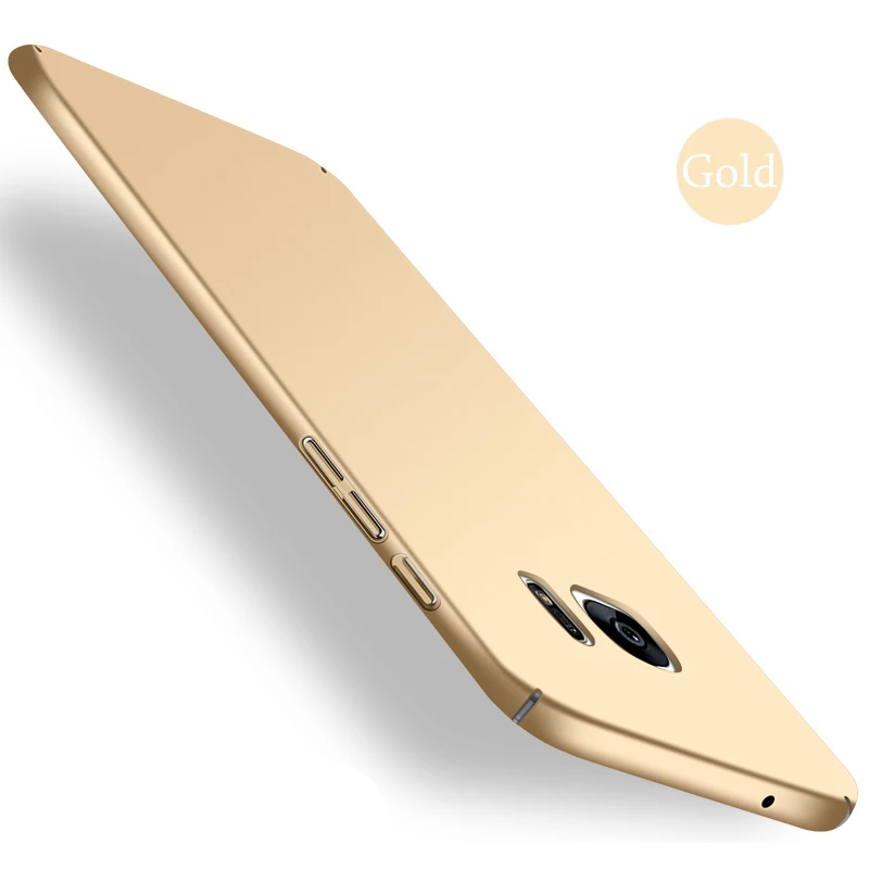 Золотой TOBOCLOO для samsung Galaxy S4 S5 S6 S7 край S8 плюс A3 A5 A7 J1 J3 J5 J7 Prime матовый чехол с полным покрытием ПК защитный чехол - Цвет: Золотой