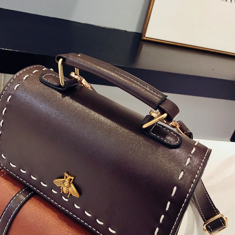 MARFUNY Little Bee винтажный женский рюкзак из искусственной кожи простой в