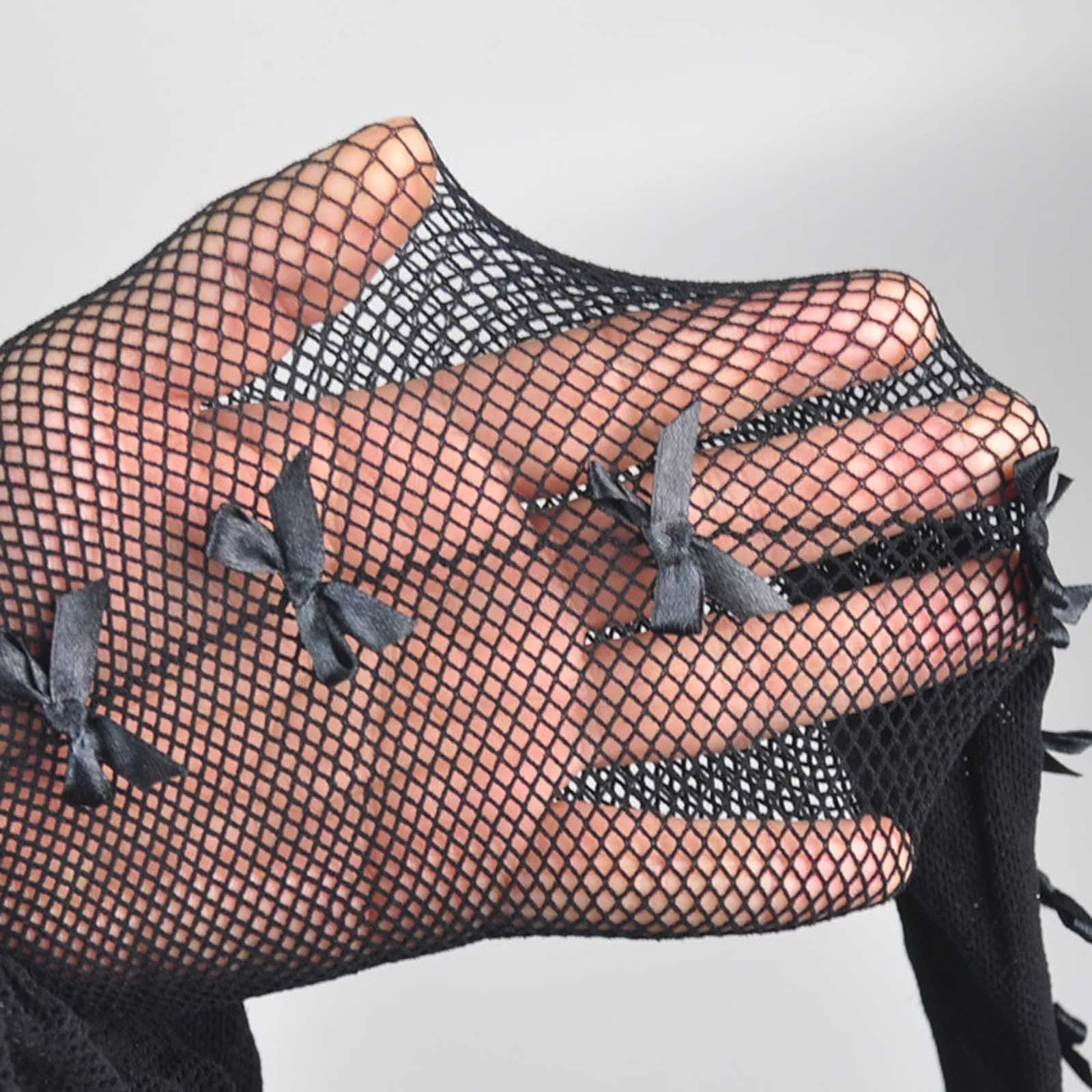 Женские атласные милые привлекательные Соблазнительные чулки с бантом длинные